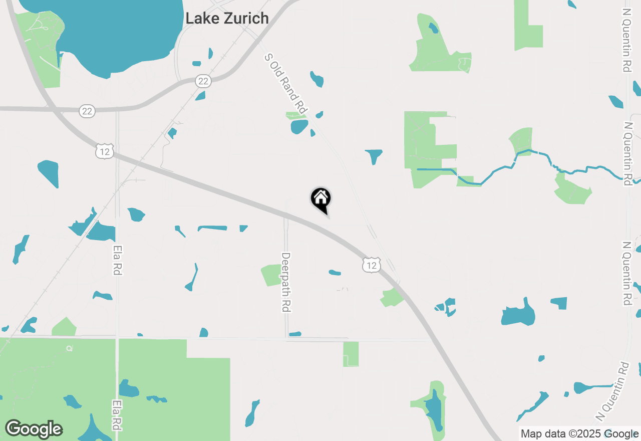 Map of 898 S Rand Road, Lake Zurich, IL 60047