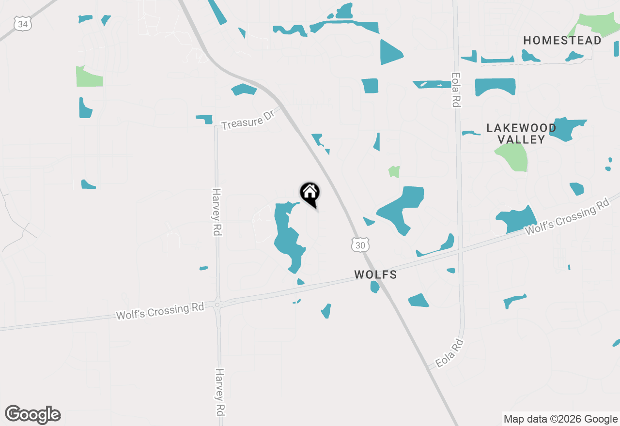 Map of 652 Hawley Drive, Oswego, IL 60543