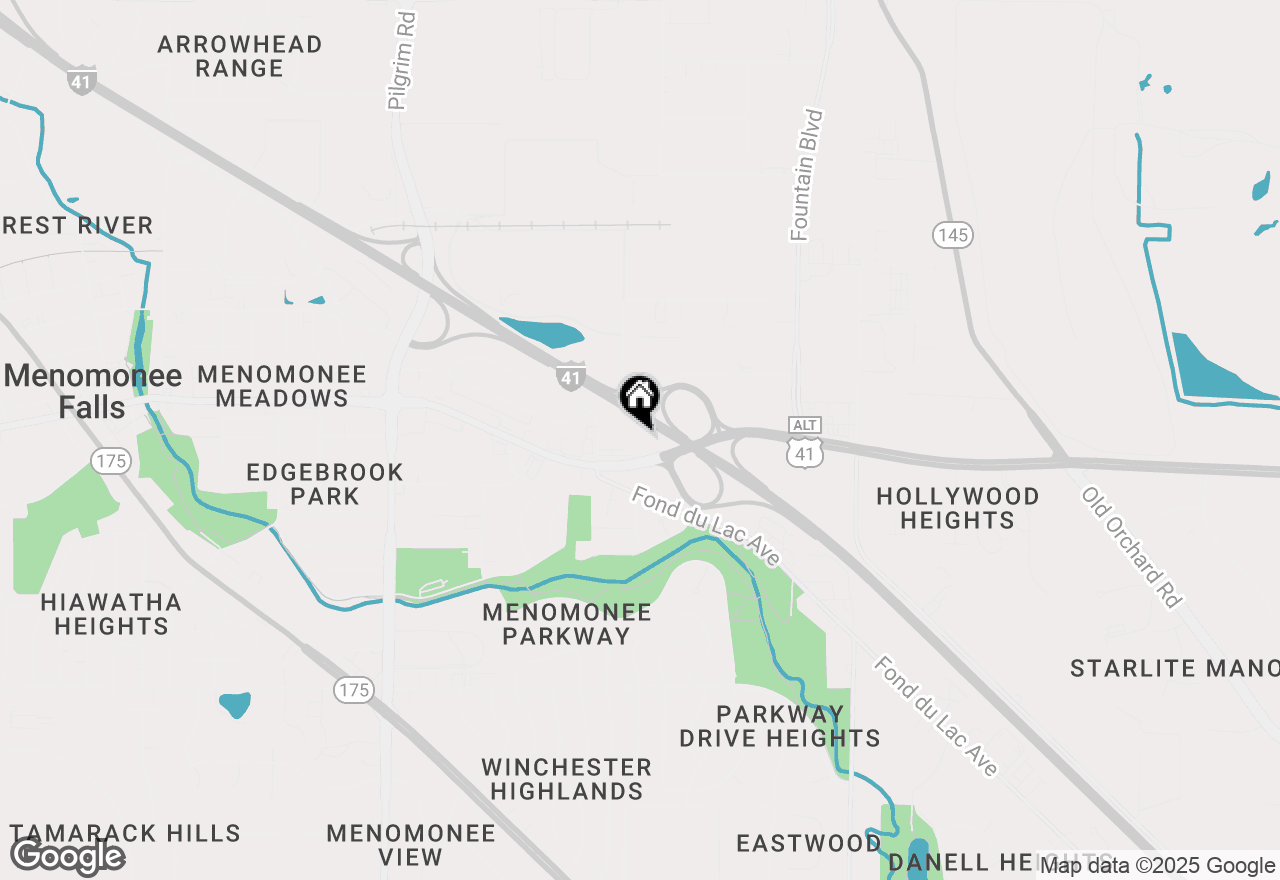 Map of N88W14750 Main St, Menomonee Falls, WI 53051