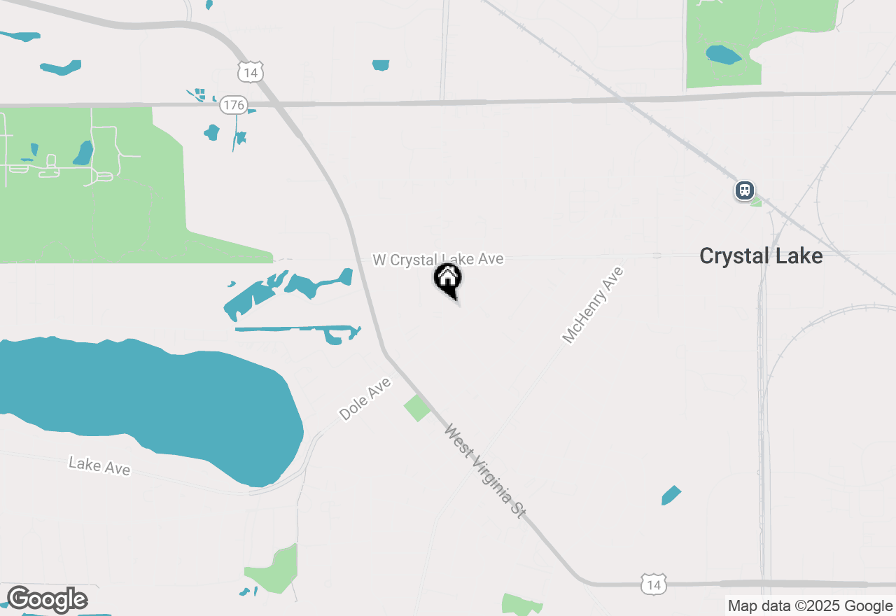 Map of 75 S Oak Street, Crystal Lake, IL 60014