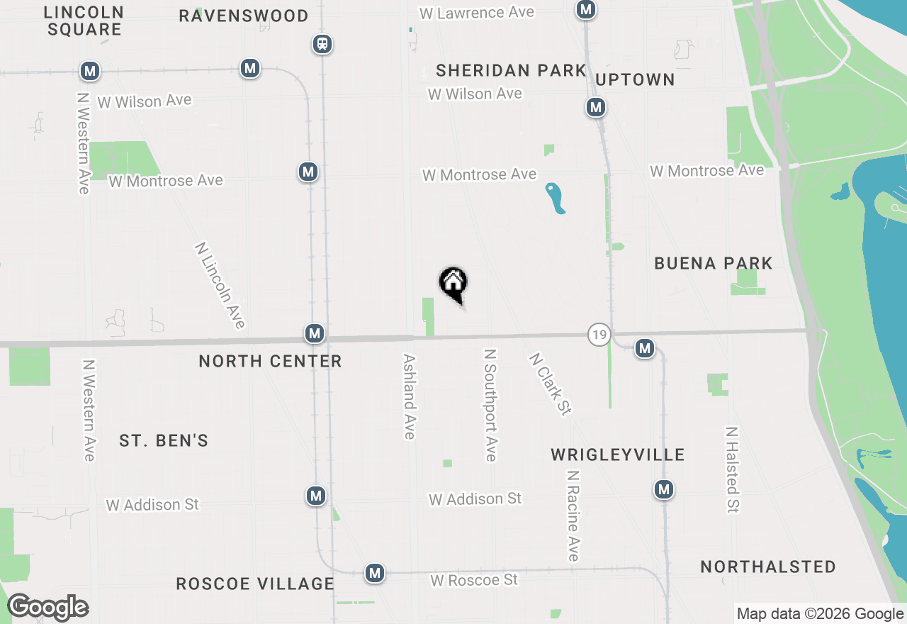 Map of 1454 W Cuyler Avenue, Chicago, IL 60613