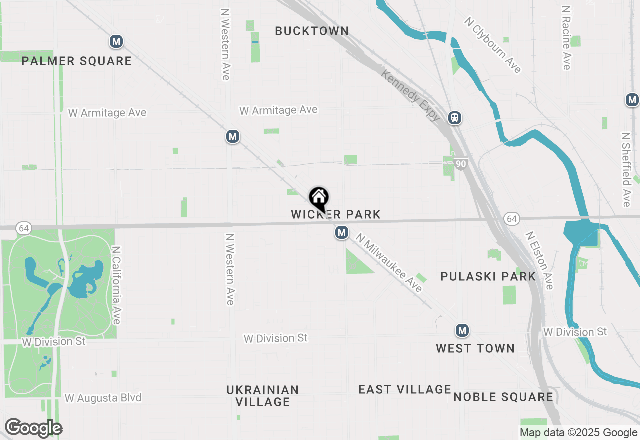 Map of 2052 W North Avenue #3E, Chicago, IL 60647