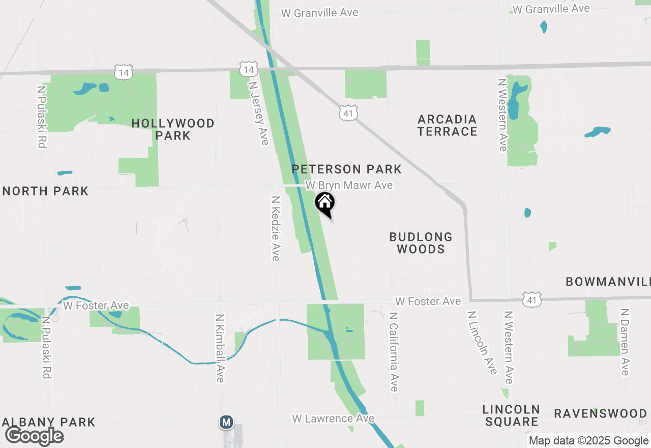 Map of 5442 N Virginia Avenue, Chicago, IL 60625