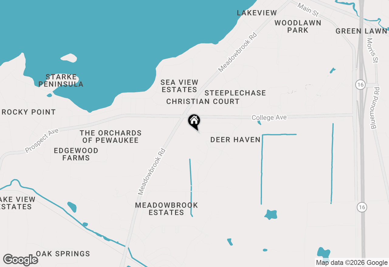 Map of N25W26469 Fox Den Ct, Pewaukee, WI 53072