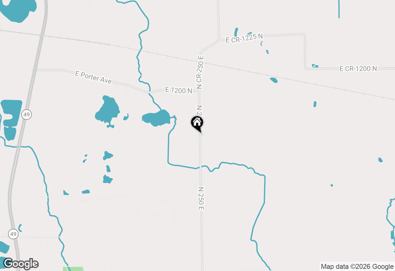 Map of 961 Monterey Drive, Chesterton, IN 46304