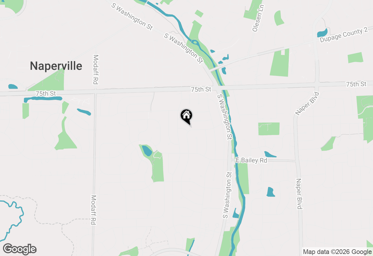 Map of 77 Bluebird Lane, Naperville, IL 60565