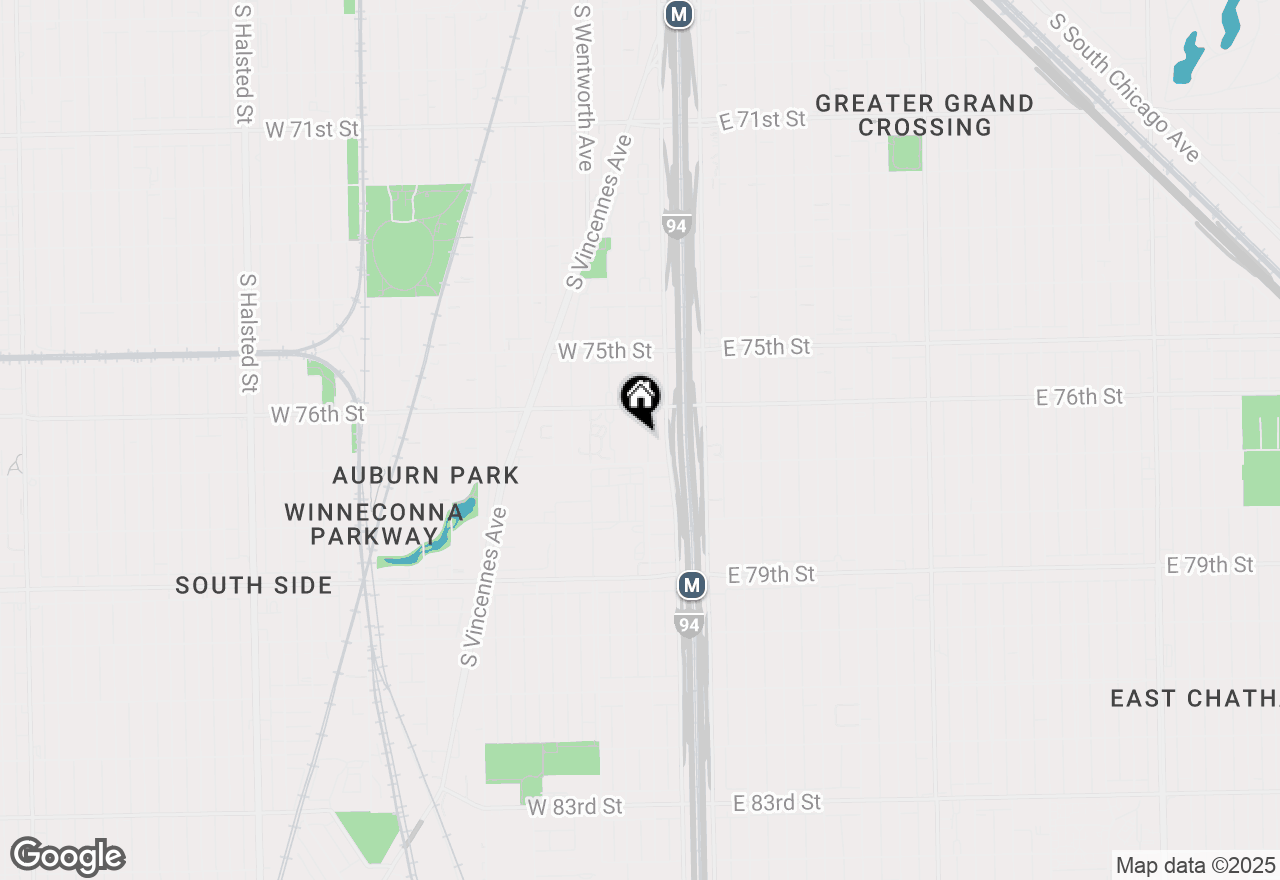 Map of 7635 S Perry Avenue, Chicago, IL 60620