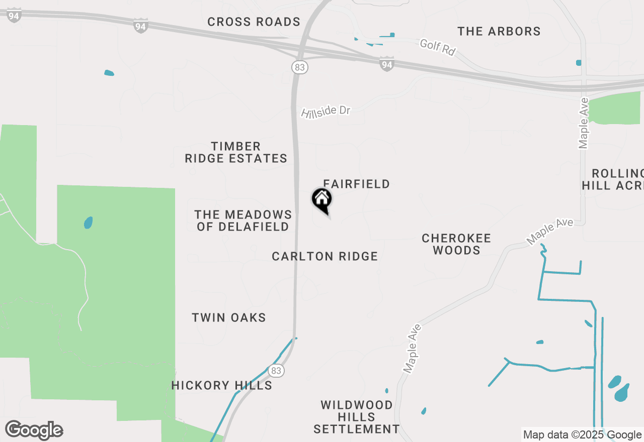 Map of N7W31376 Cambridge Ct, Delafield, WI 53018