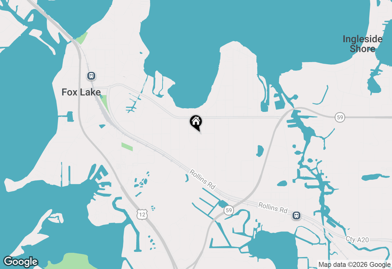 Map of 24 S Hickory Avenue, Fox Lake, IL 60020