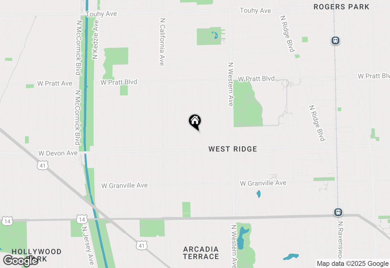 Map of 2609 W Arthur Avenue #1, Chicago, IL 60645