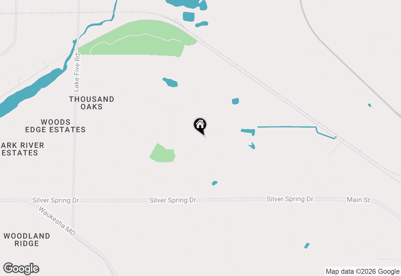 Map of N71W26633 White Oak Dr, Lisbon, WI 53089