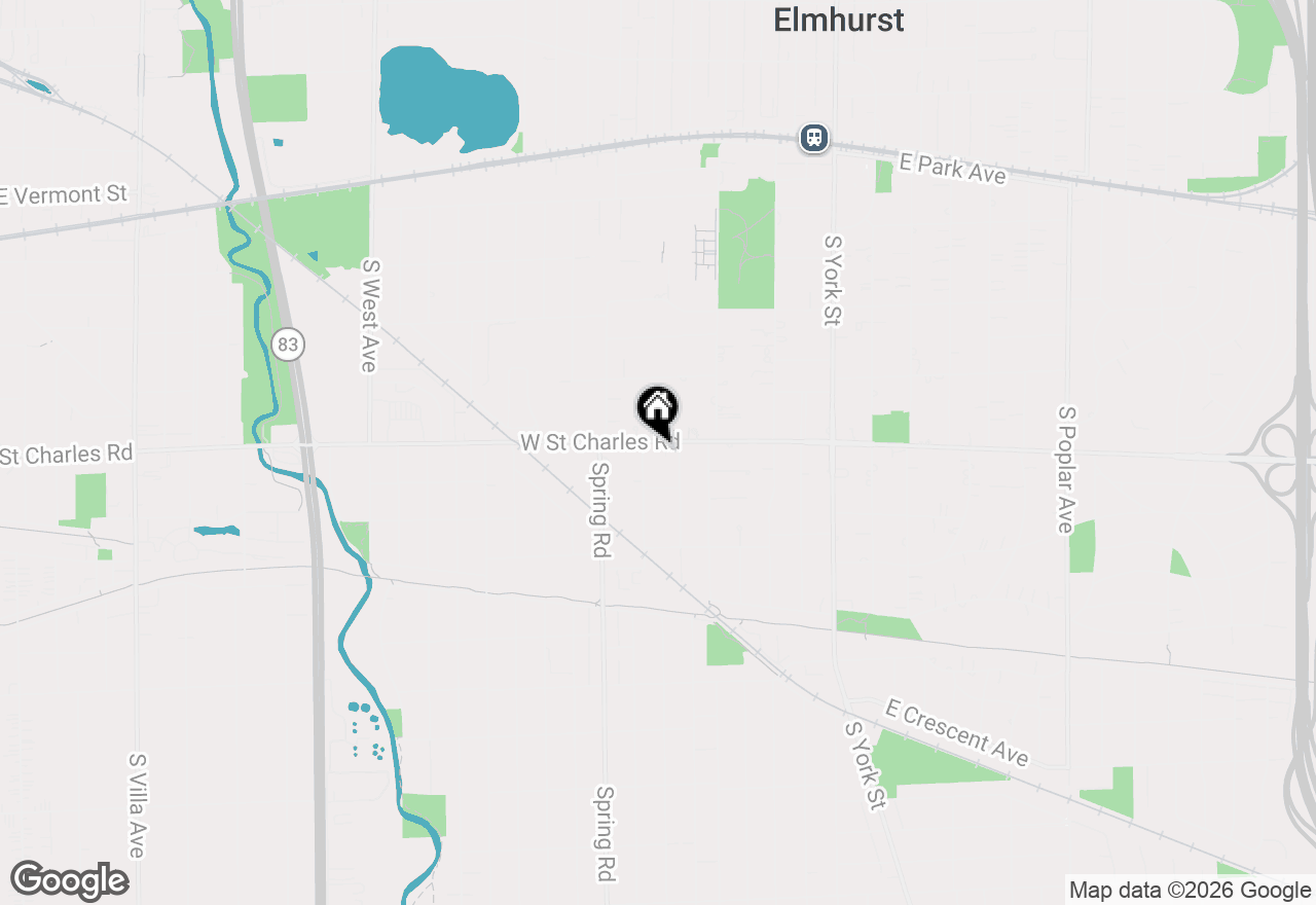 Map of 240 W Saint Charles Road, Elmhurst, IL 60126