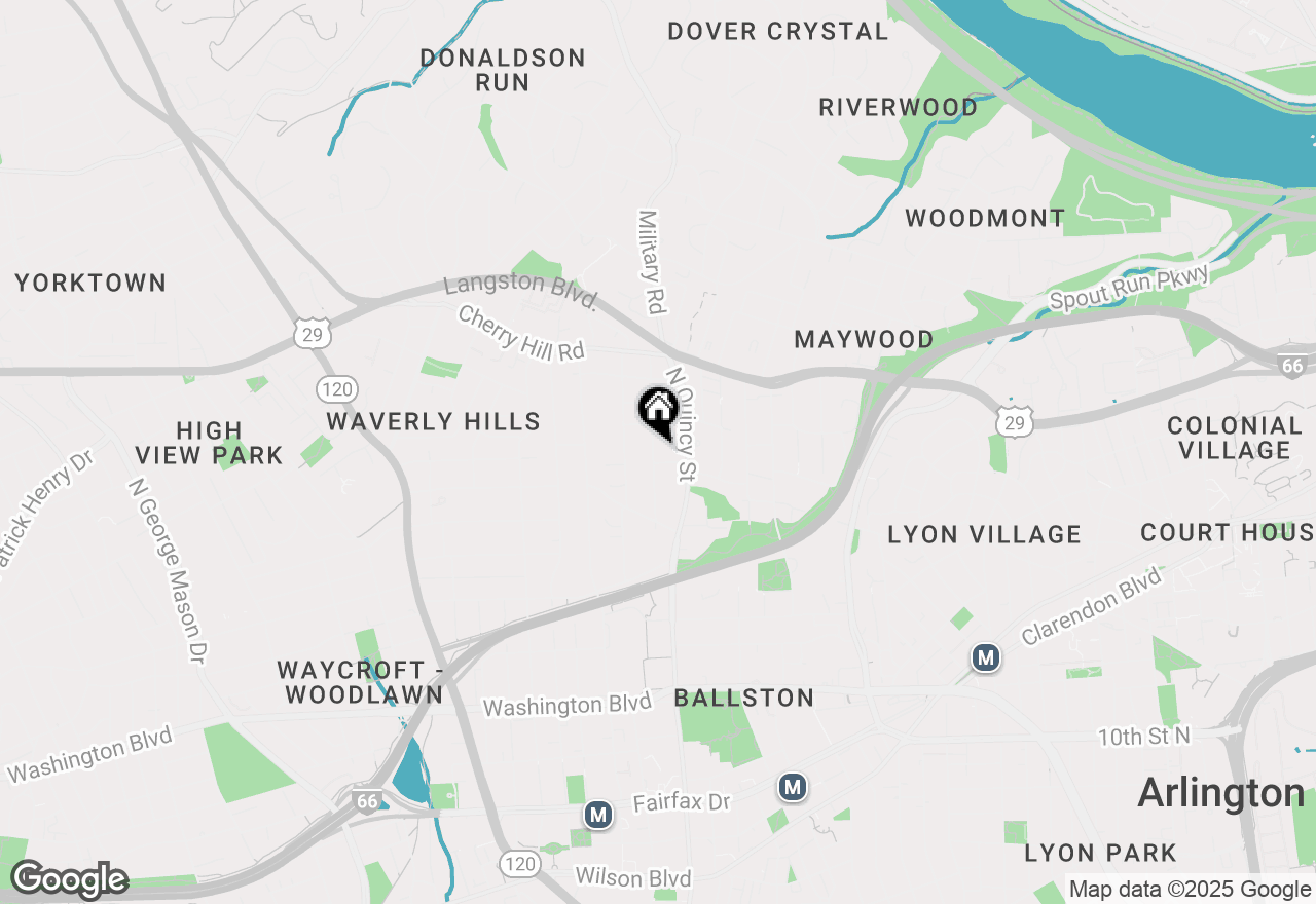 Map of 1901 N Quebec Street #MIDDLE UNIT, Arlington, VA 22207