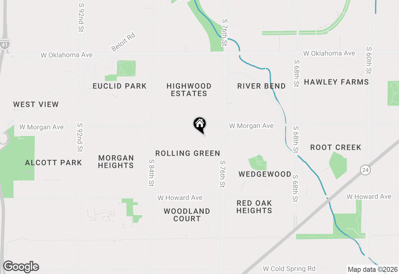 Map of 7827 W Eden Pl, Milwaukee, WI 53220