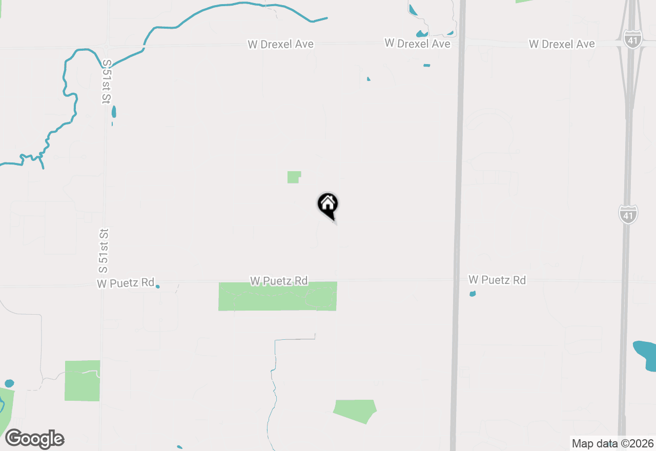 Map of 3513 W Acre Ave, Franklin, WI 53132