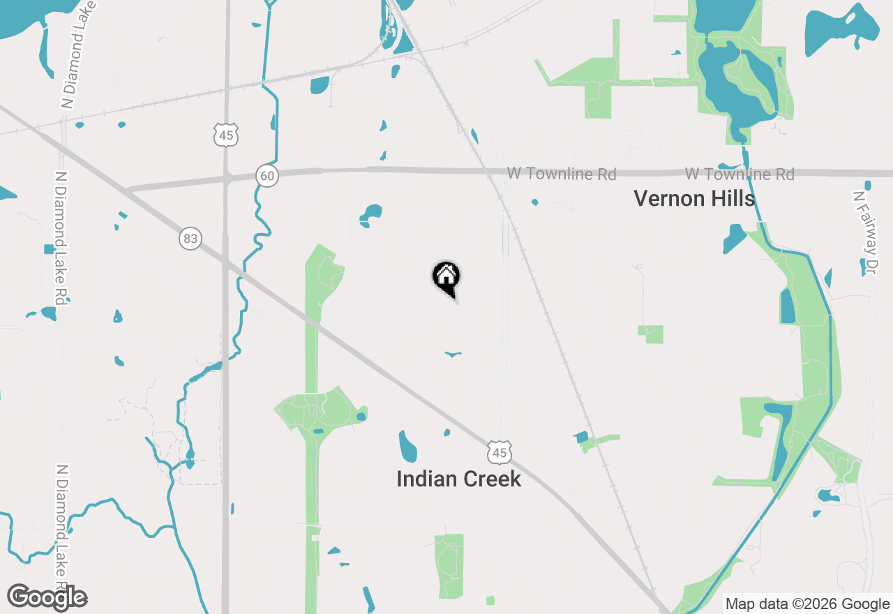 Map of 1344 Orleans Drive #1344, Mundelein, IL 60060
