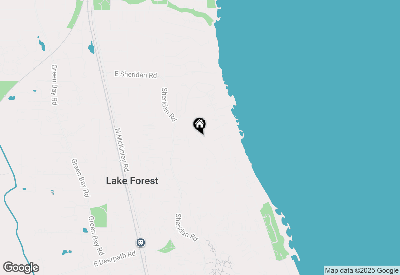 Map of 1291 Elm Tree Road, Lake Forest, IL 60045