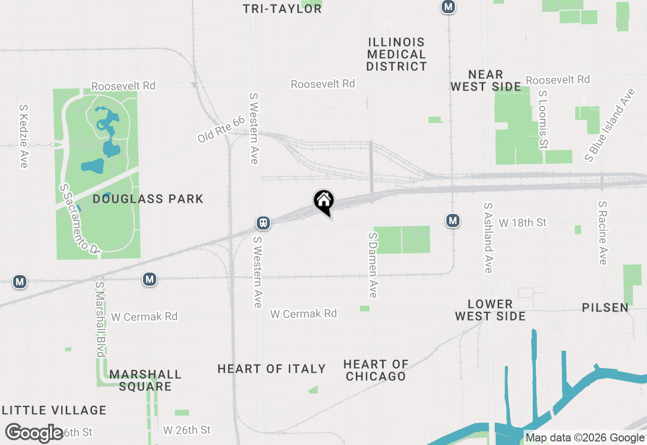 Map of 2142 W 18th Street, Chicago, IL 60608