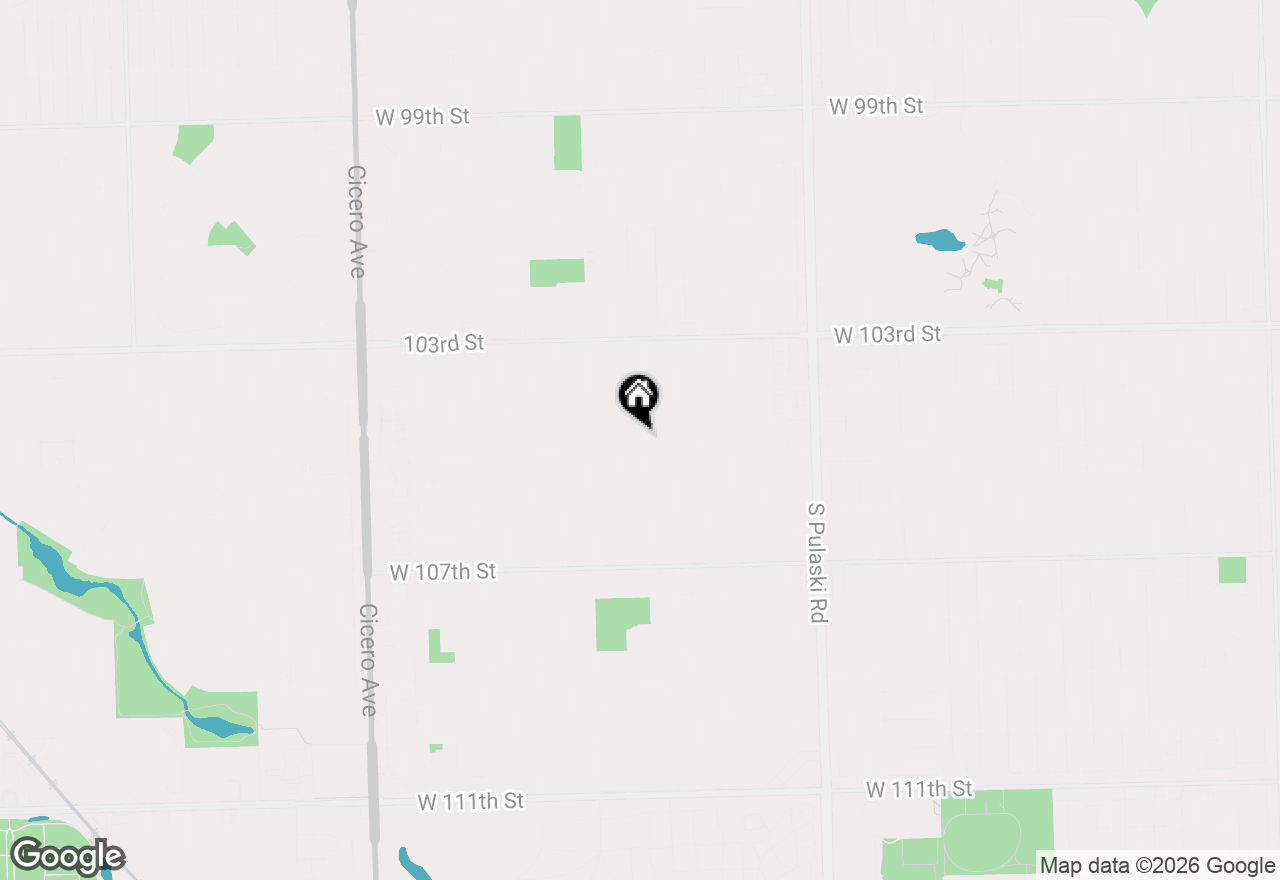 Map of 10436 S Kildare Avenue, Oak Lawn, IL 60453