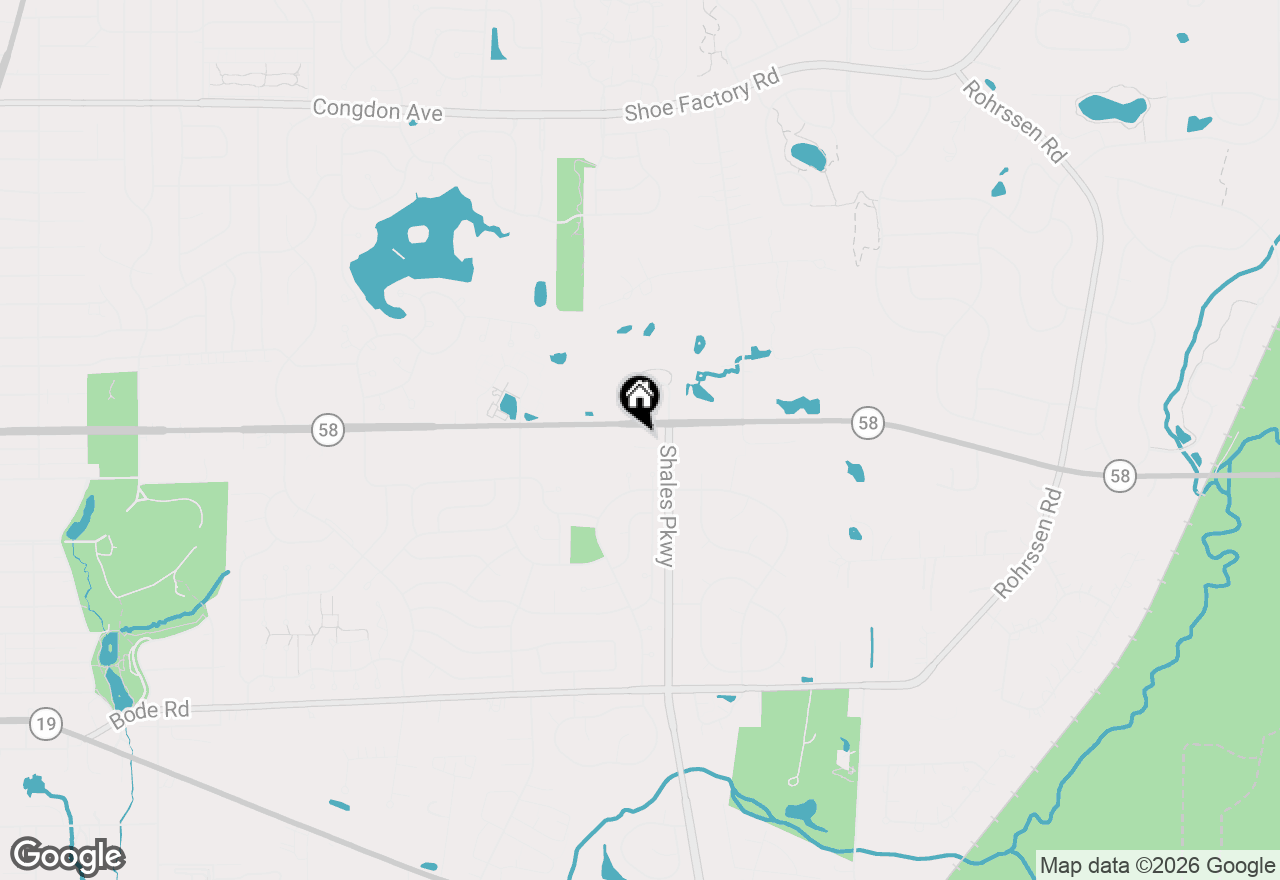 Map of 1308 Dancing Bear Lane, Elgin, IL 60120