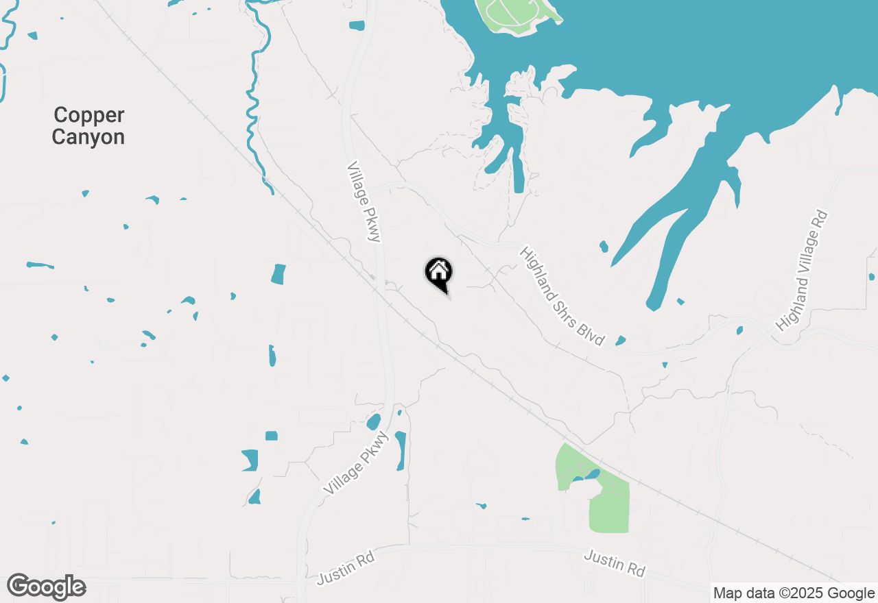 Map of 940 Crown Court, Highland Village, TX 75077