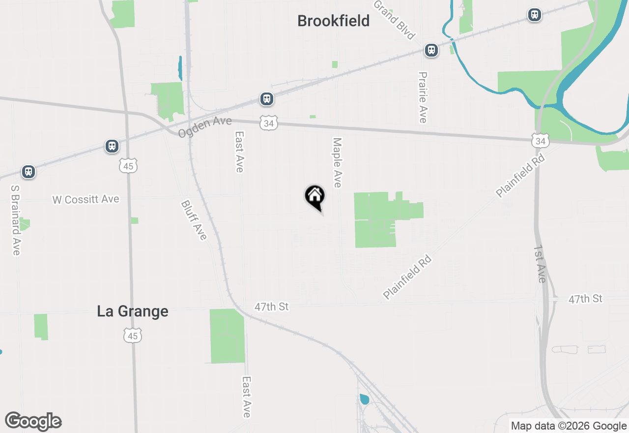 Map of 4341 Madison Avenue, Brookfield, IL 60513