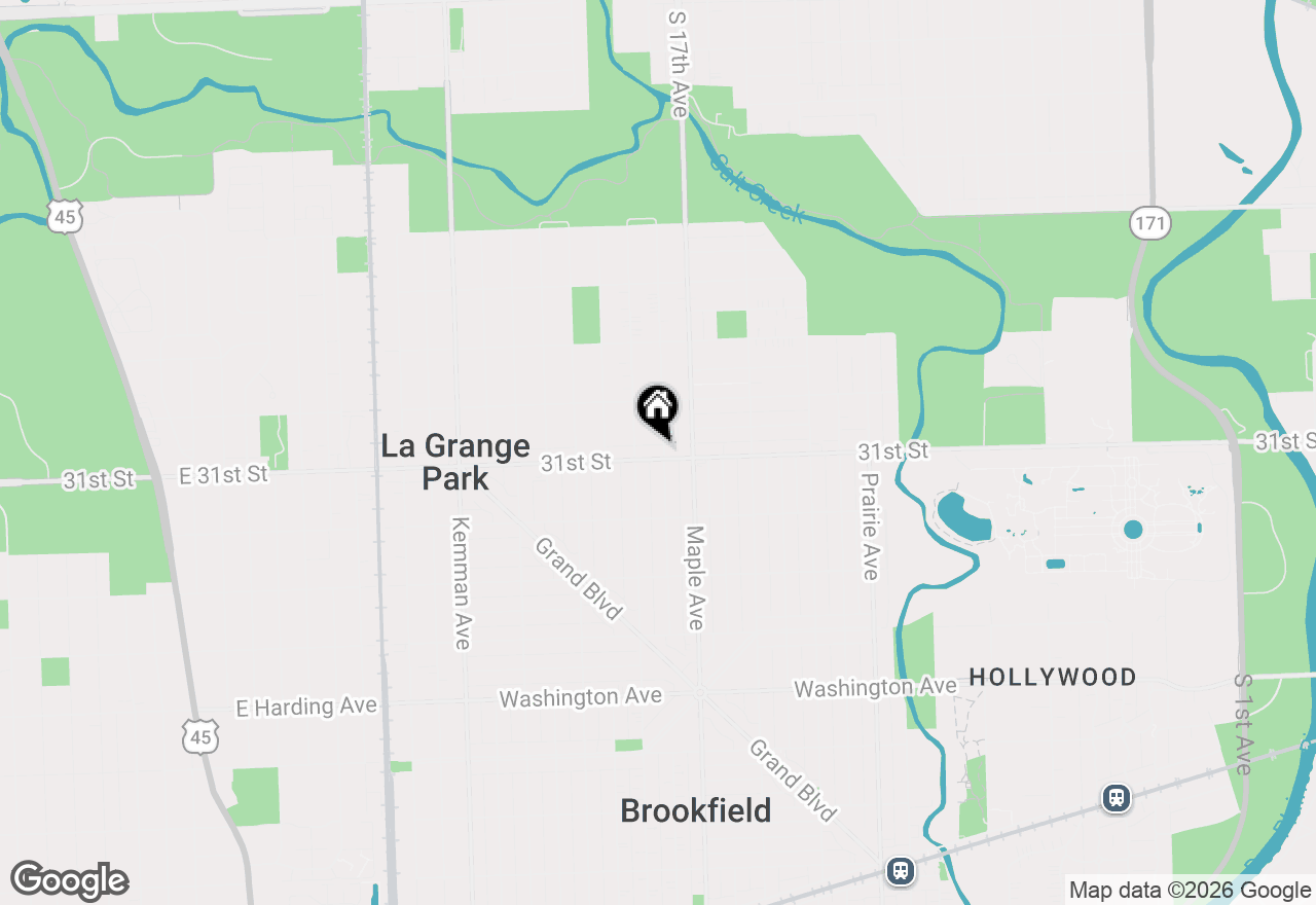 Map of 1106 Alima Terrace, La Grange Park, IL 60526