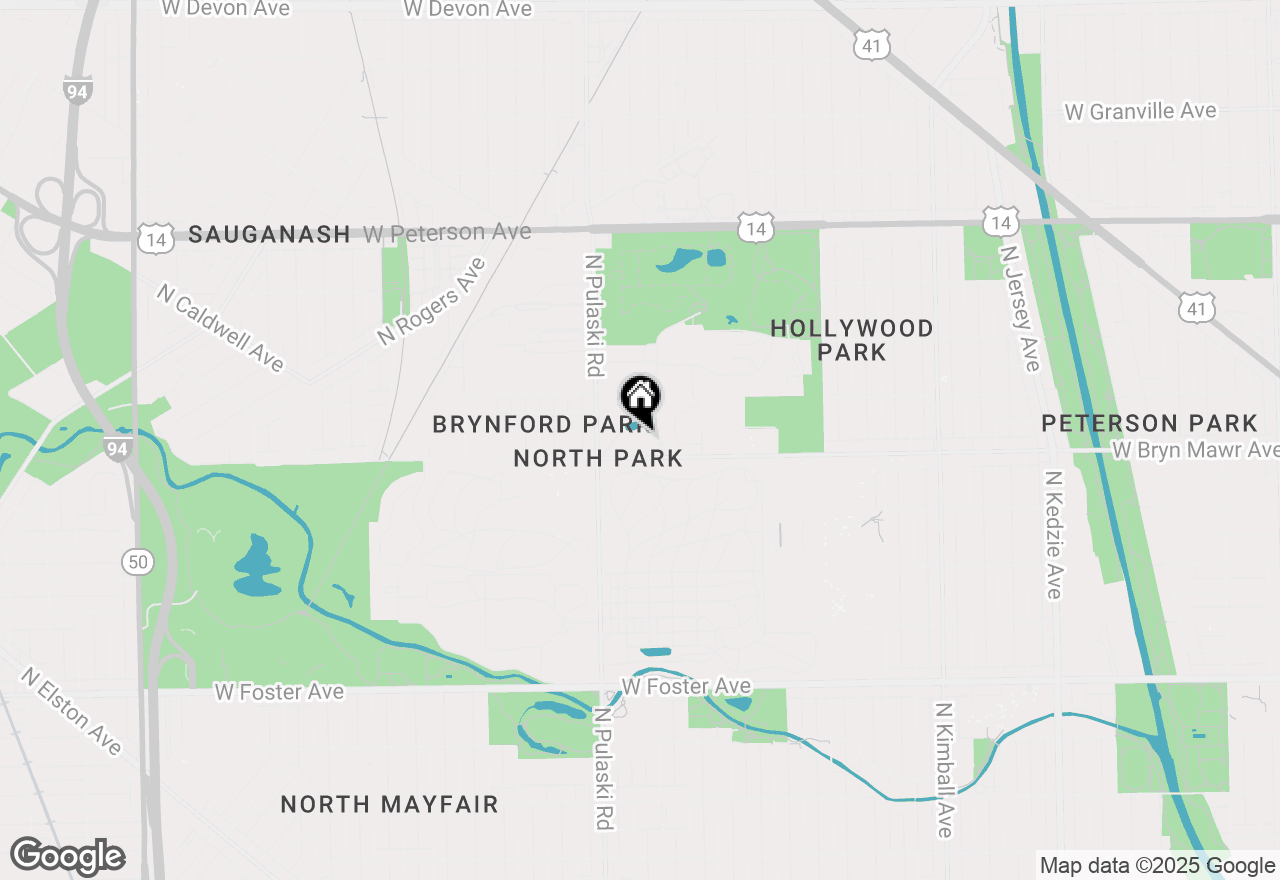 Map of 3900 W Bryn Mawr Avenue #208, Chicago, IL 60659