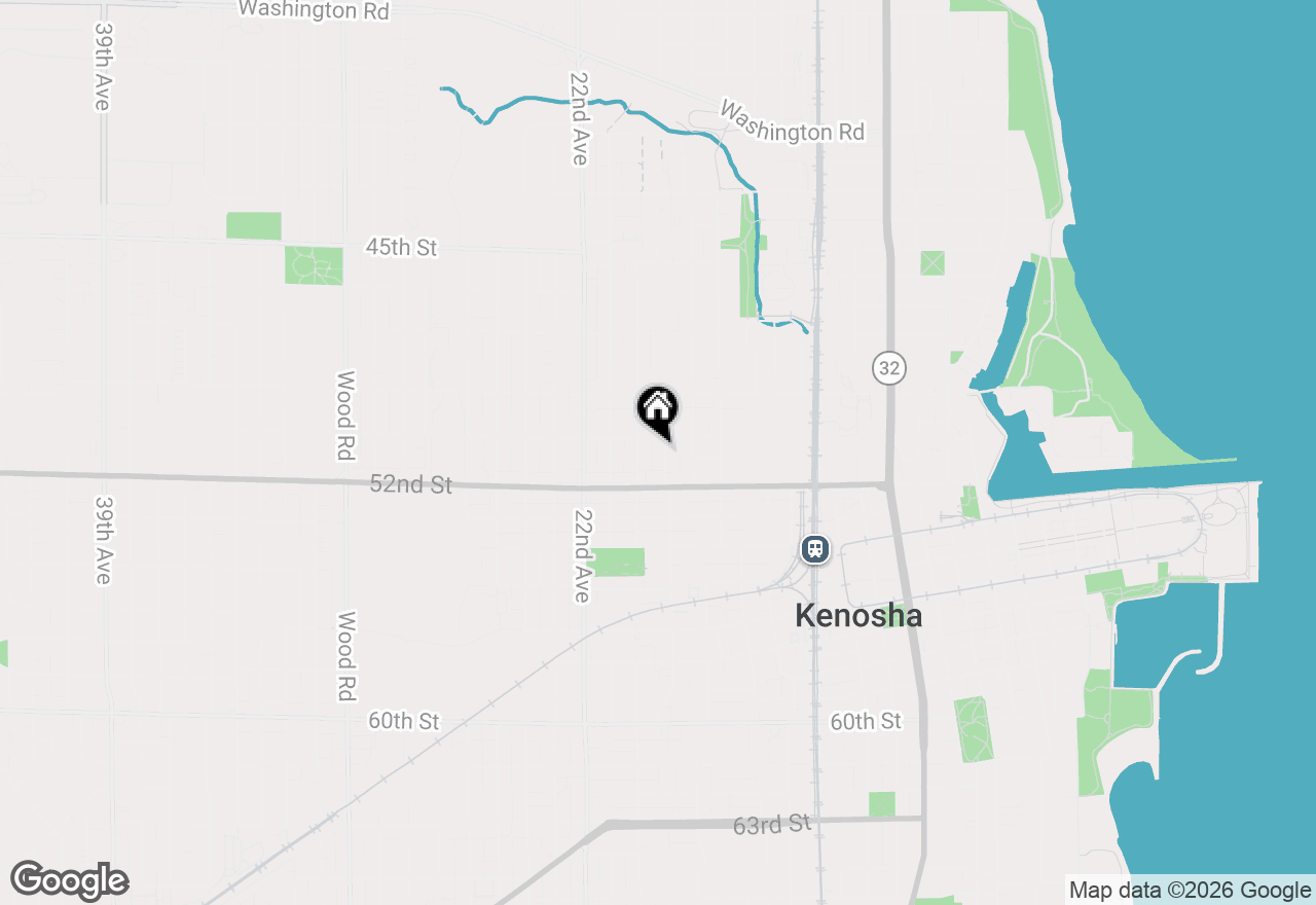 Map of 5110 19th Ave, Kenosha, WI 53140