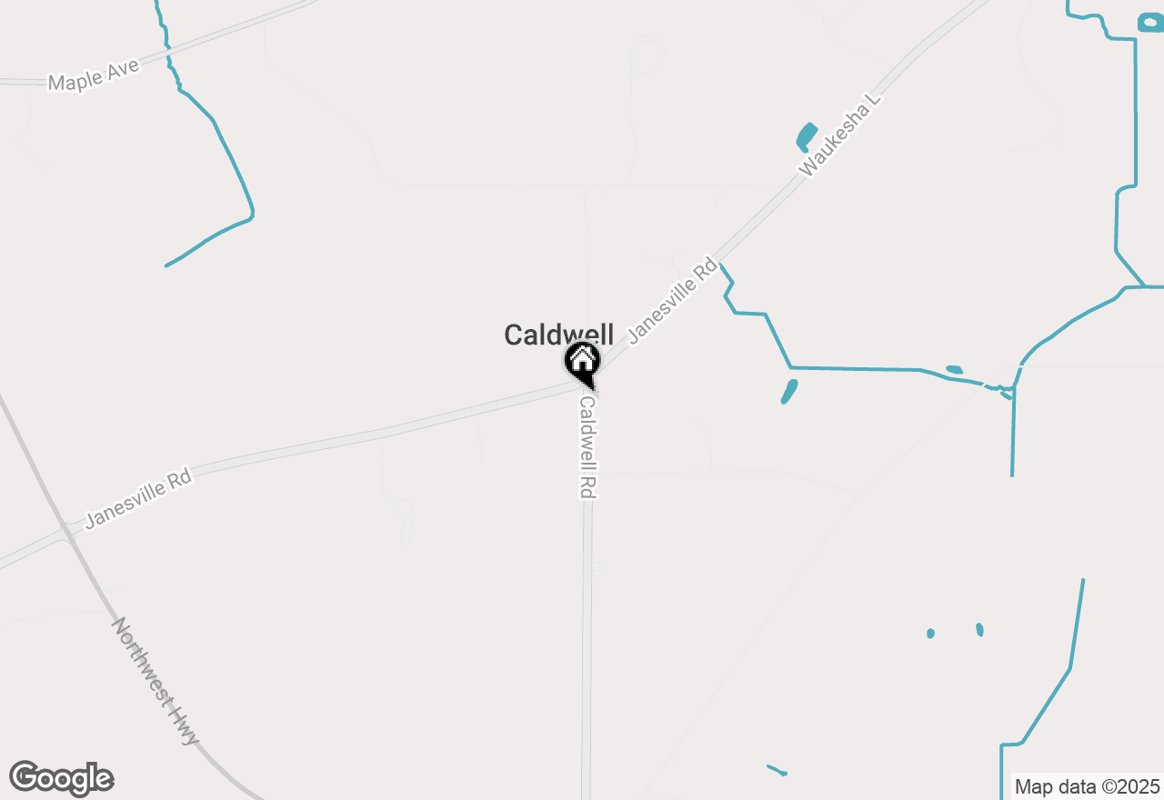 Map of 8512 Caldwell Rd, Mukwonago, WI 53149
