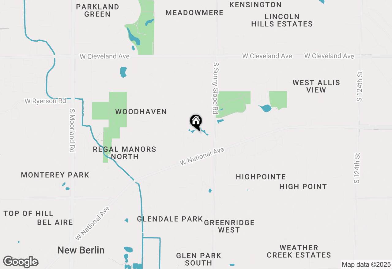 Map of 14127 W Waters Way #14127, New Berlin, WI 53151