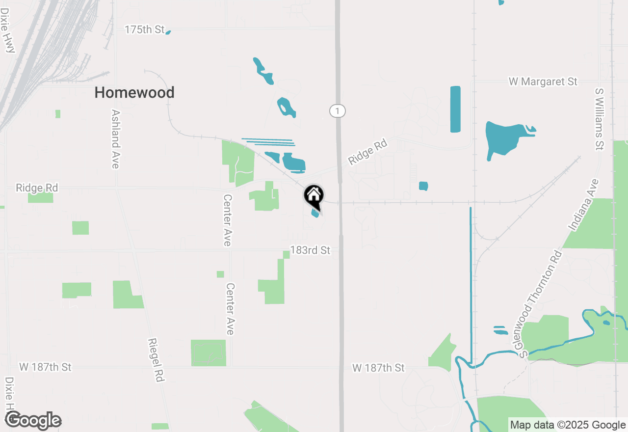 Map of 830 Elder Road #B104, Homewood, IL 60430