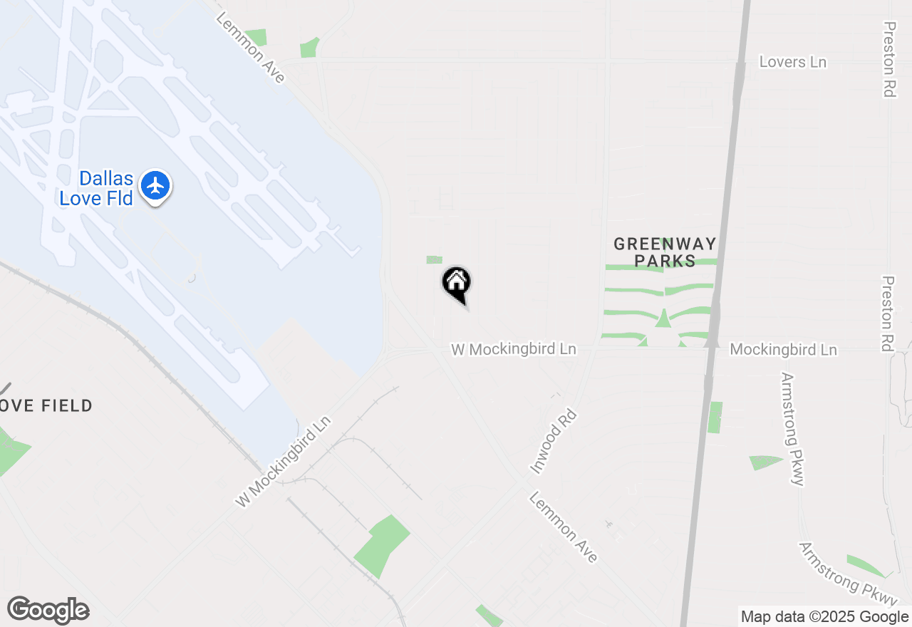 Map of 6605 Roper Street, Dallas, TX 75209