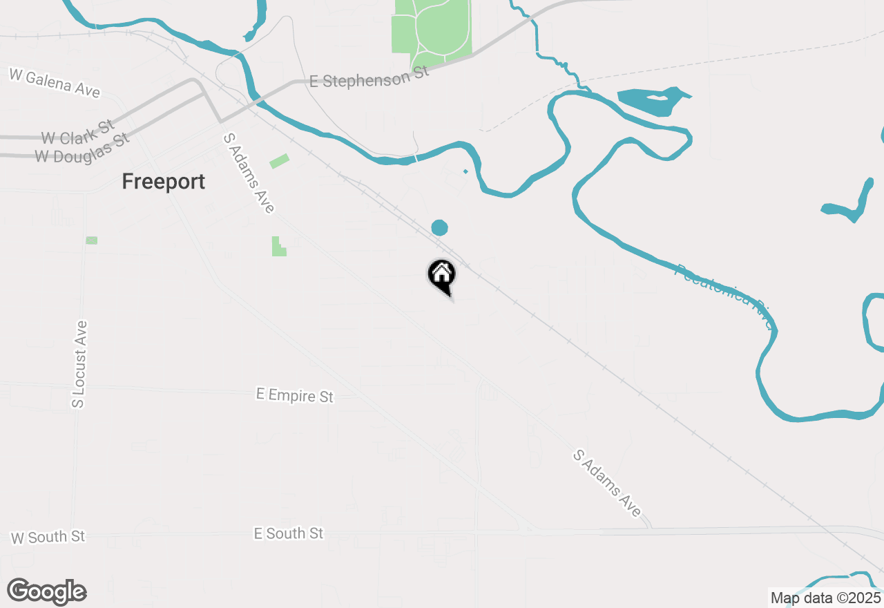 Map of 821 S Chippewa Avenue, Freeport, IL 61032