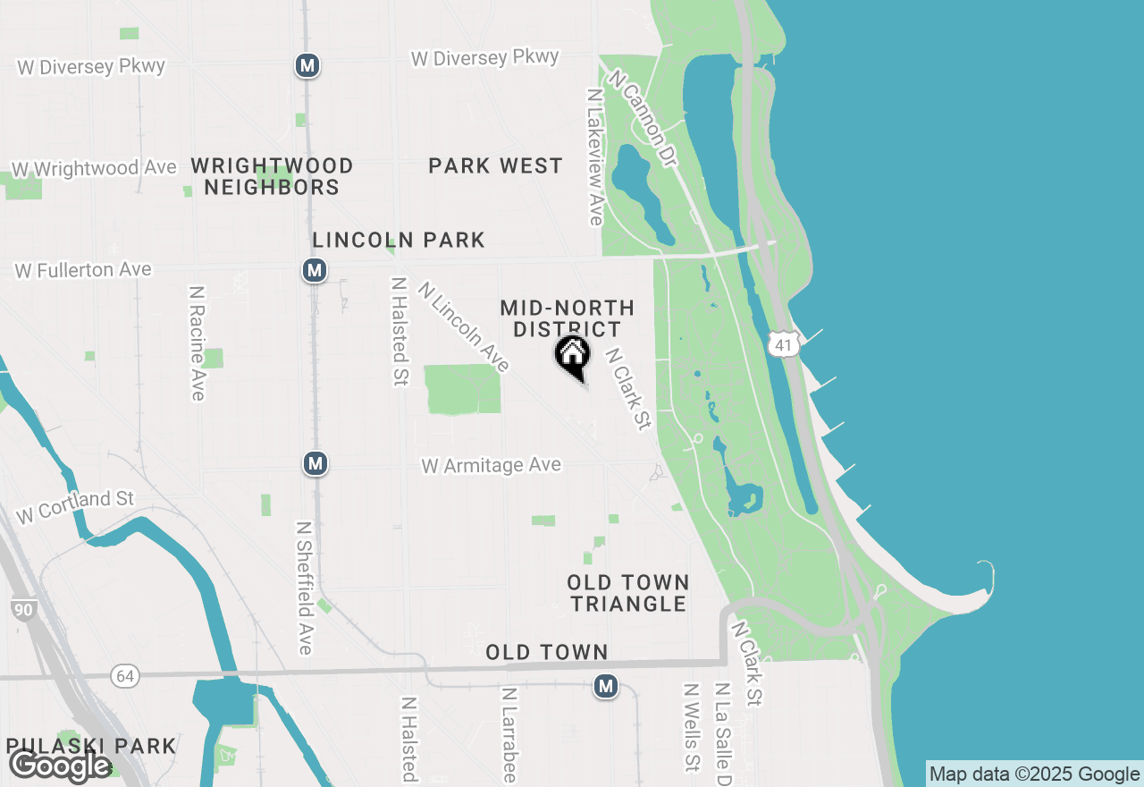 Map of 2122 N Hudson Avenue, Chicago, IL 60614