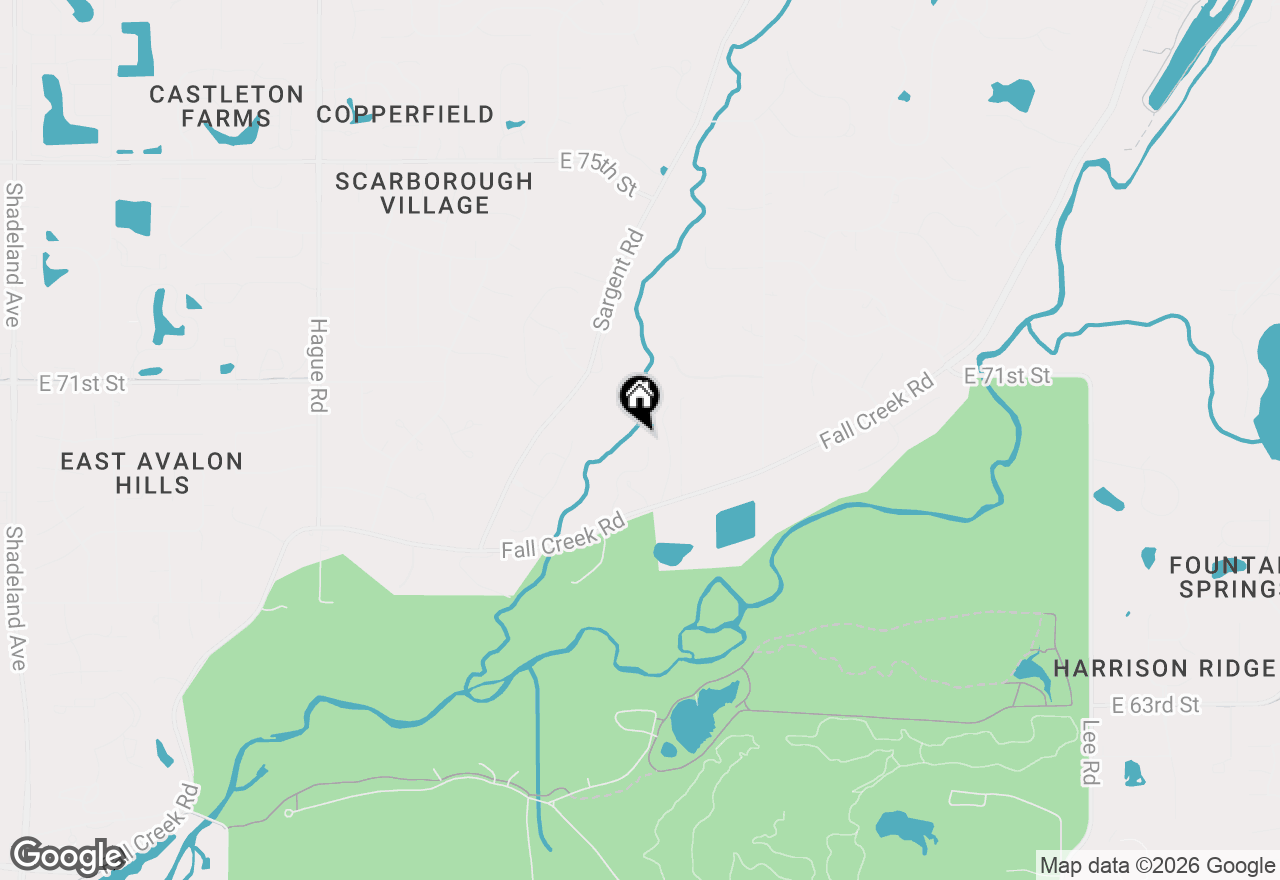 Map of 6908 Creekridge Trail, Indianapolis, IN 46256