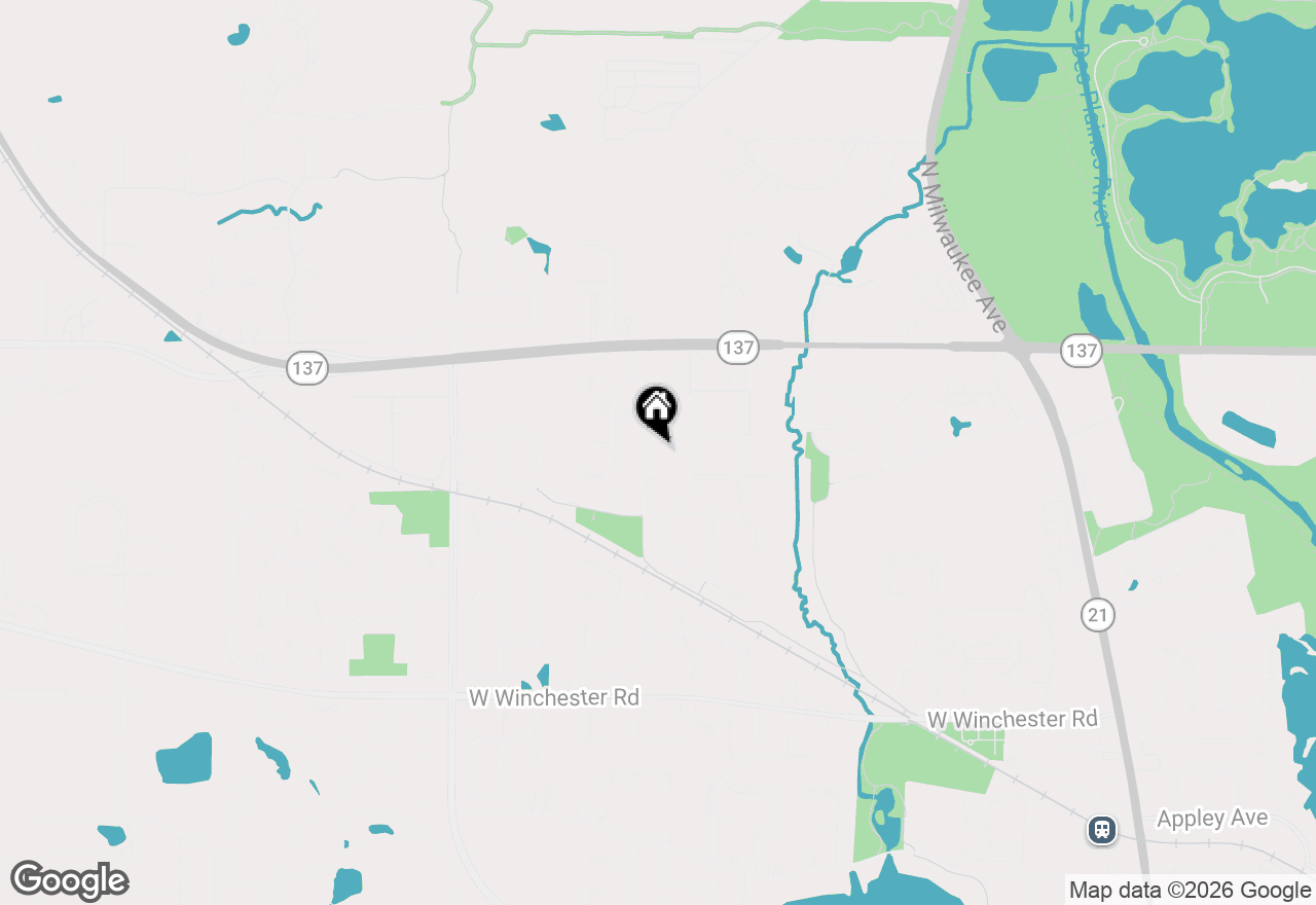 Map of 1602 Mulberry Drive, Libertyville, IL 60048
