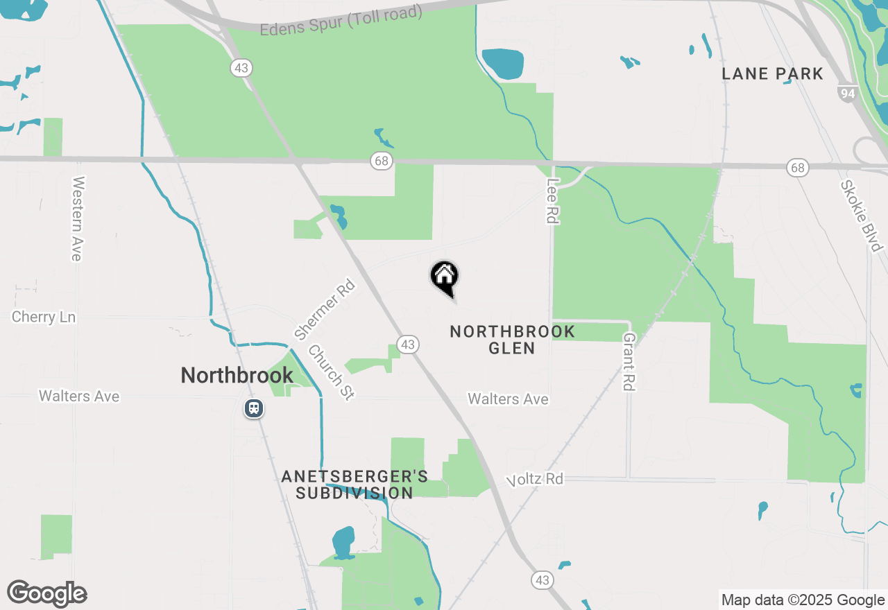 Map of 1424 Ridge Road, Northbrook, IL 60062