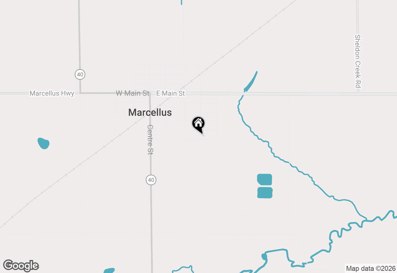 Map of 580 S Snyder Street, Marcellus, MI 49067