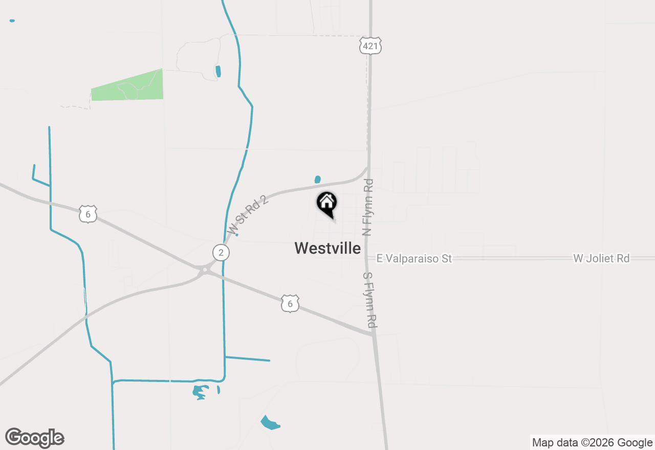 Map of 207 Plain Street, Westville, IN 46391