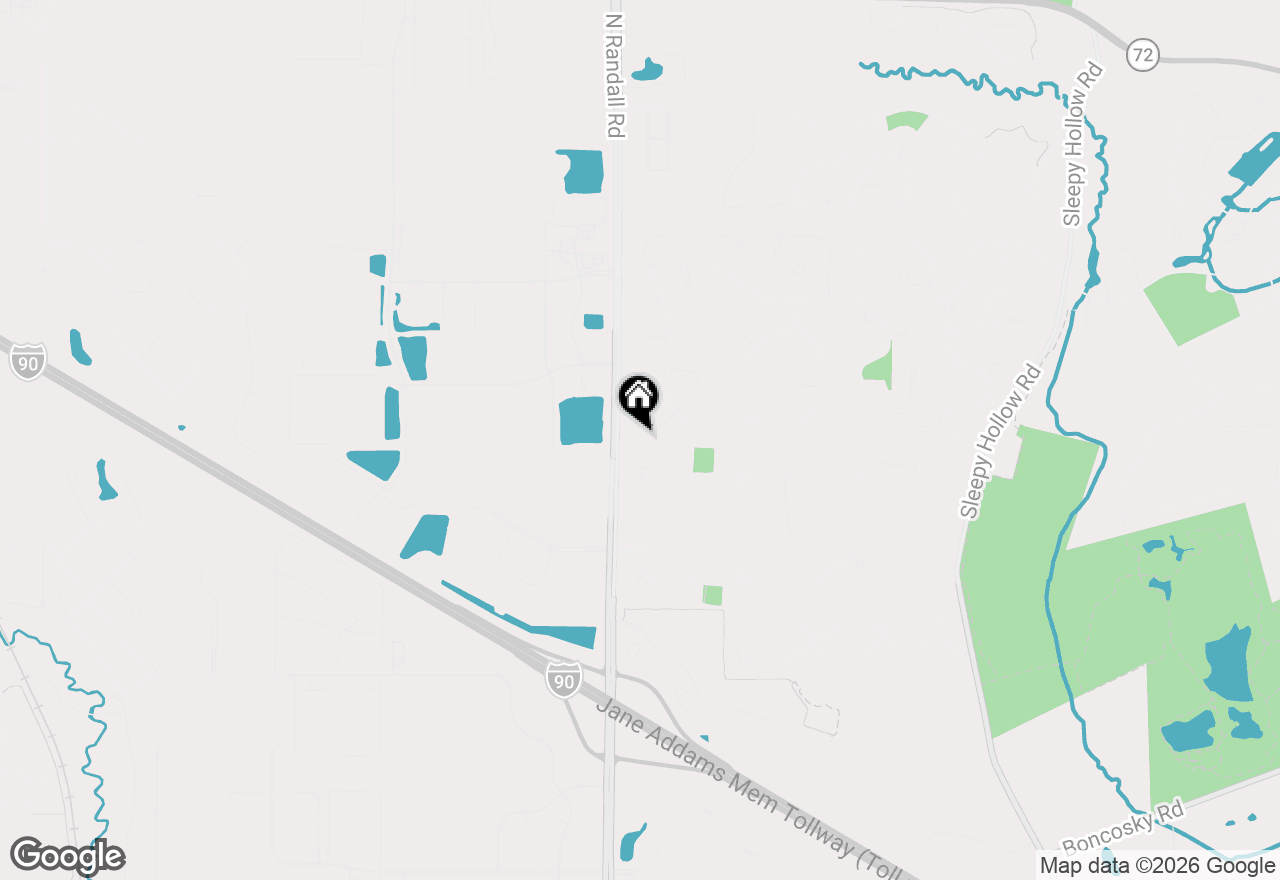 Map of 745 Jamestowne Court, Sleepy Hollow, IL 60118