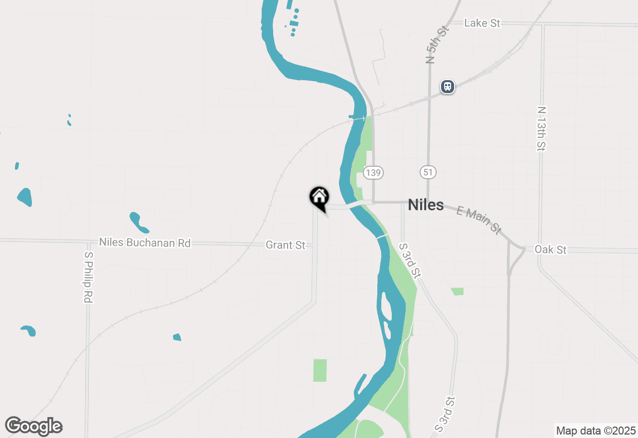 Map of 109 N Lincoln Avenue, Niles, MI 49120