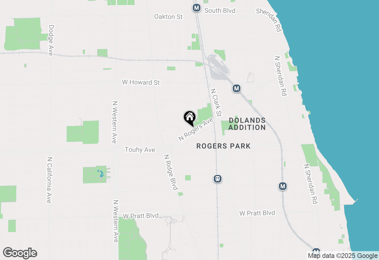 Map of 7306 N Winchester Avenue #207, Chicago, IL 60626