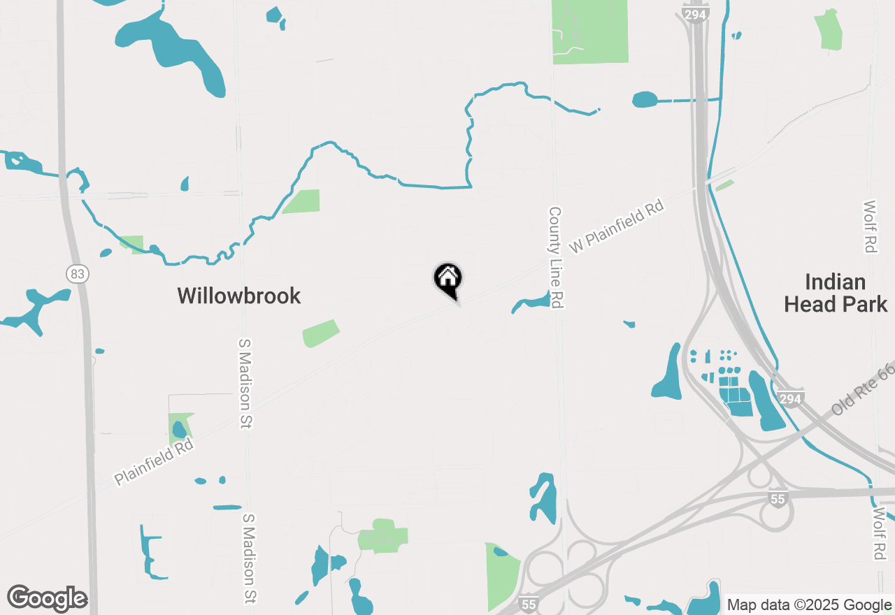 Map of 15W280 Plainfield Road, Burr Ridge, IL 60527