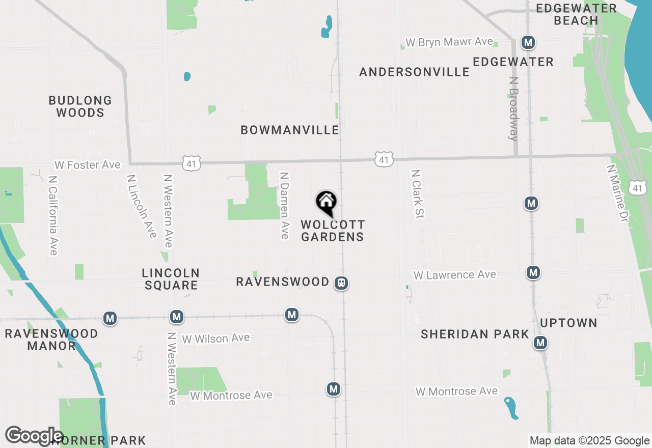 Map of 4949 N Wolcott Avenue #1A, Chicago, IL 60640