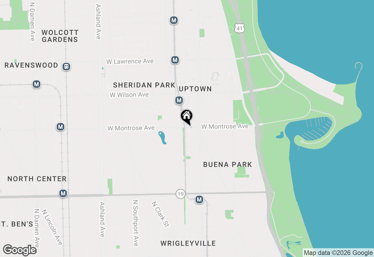 Map of 4364 N Kenmore Avenue #1, Chicago, IL 60613