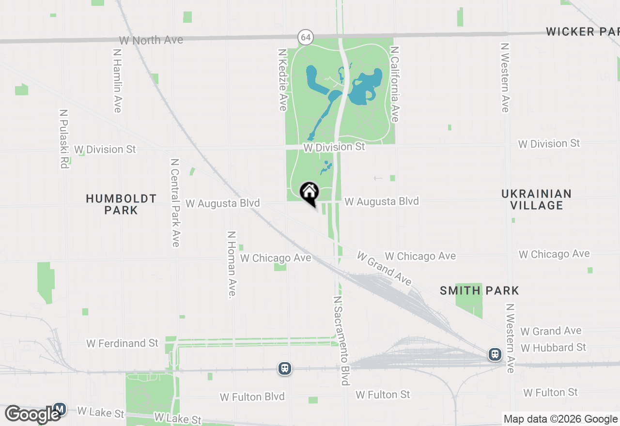 Map of 3104 W Walton Street, Chicago, IL 60622