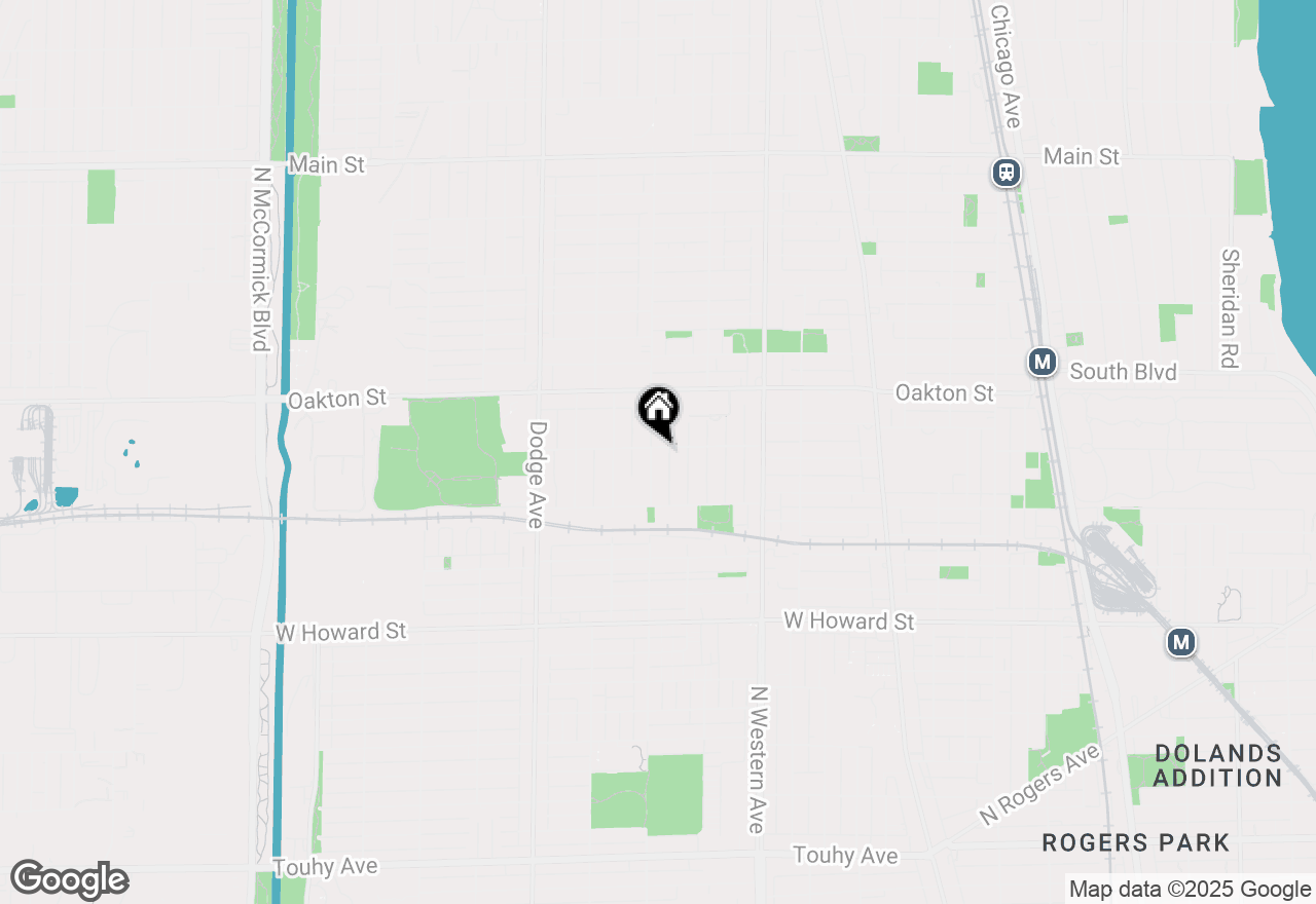 Map of 347 Florence Avenue, Evanston, IL 60202