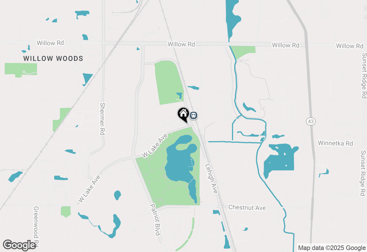 Map of 2418 W Lake, Glenview, IL 60025