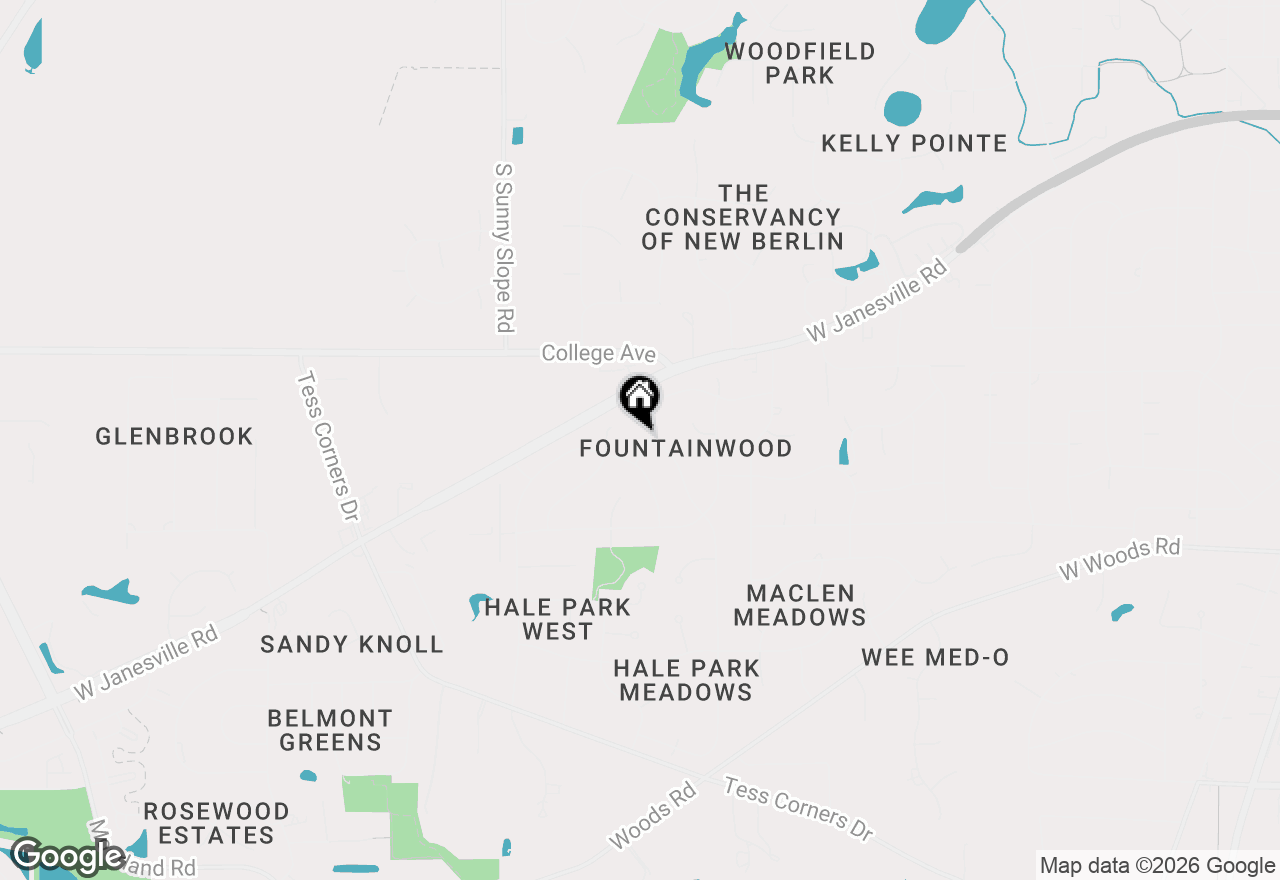 Map of W135S6493 Windsor Rd, Muskego, WI 53150